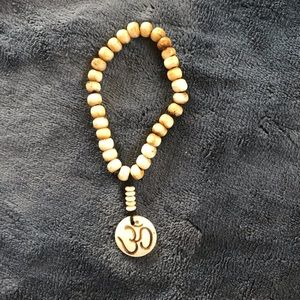 🕉 Wooden Bead Ohm Bracelet 🕉